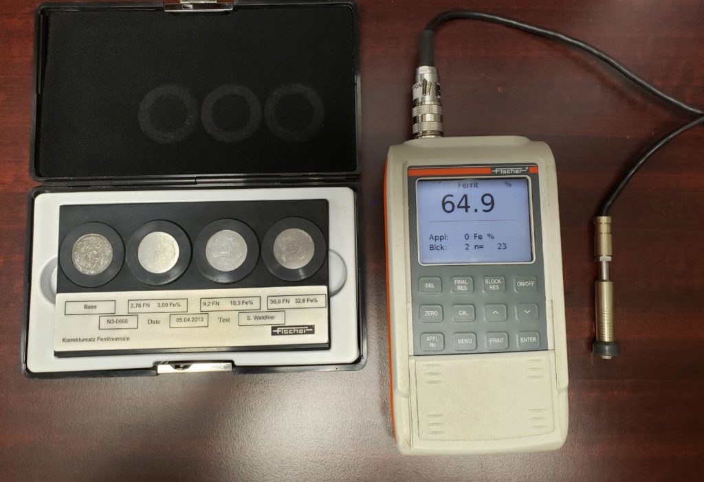 FERRITE TESTING (FT) Custom Pipe Services Inc.